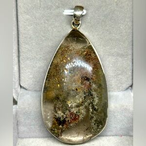 Artisan Rutilated Lodolite Pendant 925